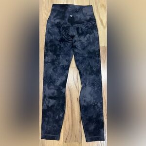 lululemon athletica Black Tie-Dye Leggings